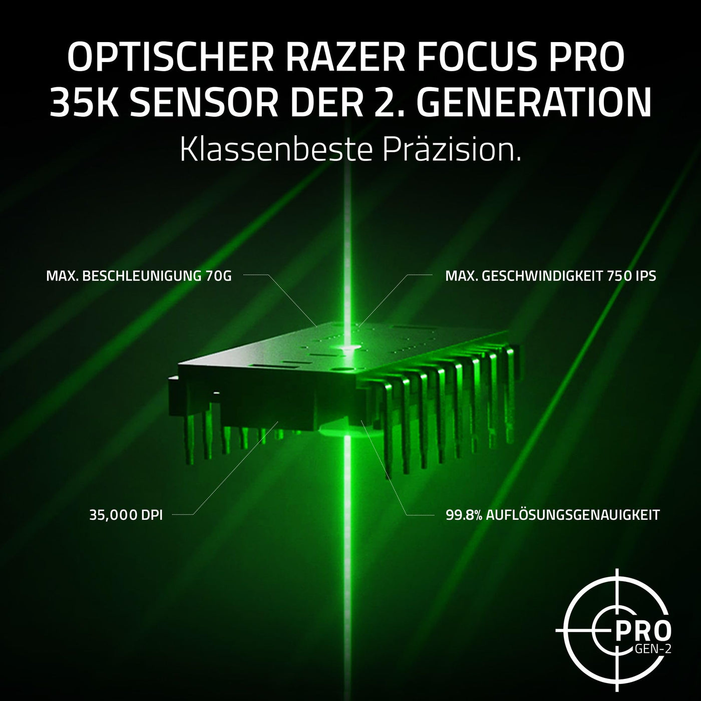 Razer Viper V3 Pro - Ultraleichte kabellose Esports Gaming-Maus (8k Hz HyperPolling, 54g leichtes Design, Focus Pro Sensor 35K DPI, HyperSpeed Wireless, 95 Stunden Akkulaufzeit) Schwarz