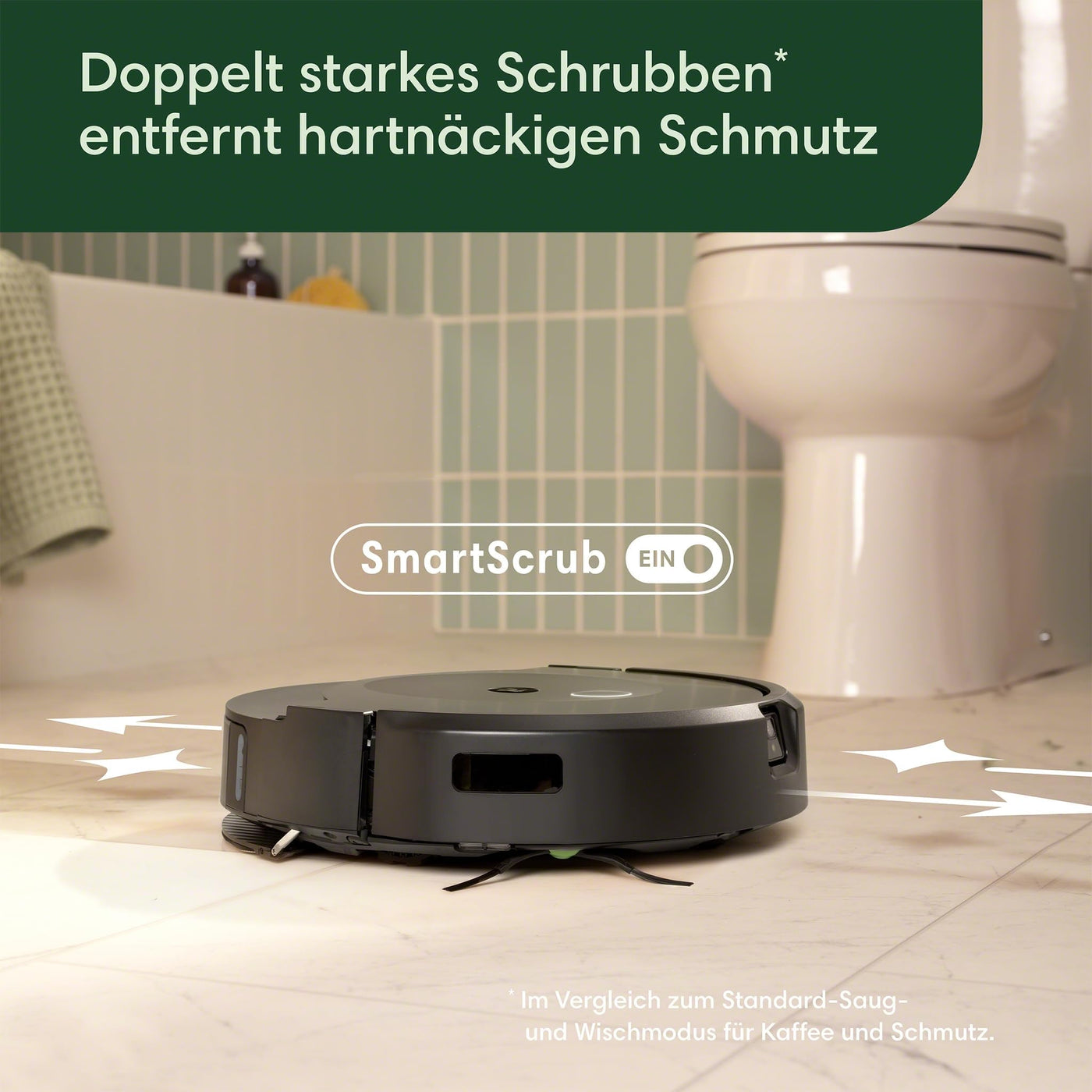iRobot Roomba Combo 10 Max – Saugroboter 2-in-1 mit Station – Selbstentleerung/Befüllen und Reinigung des Wischtuchs – Kartographie & speichert die Umgebung – erkennt & vermeidet Objekte