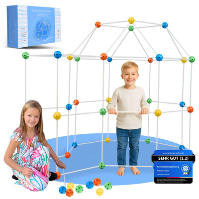 Kreativ Käfer Konstruktionsspielzeug DIY Höhle Bauen Kinder Set BAU Spielzeug Höhlenbauset Creative Fort Decke Bude Steckbaukasten Steckspiel Outdoor Indoor Garten