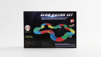 Fajiabao Autorennbahn Spielzeug ab 3 Jahre Junge - 240 Stück Flexible Rennbahn mit 2 Leucht Auto Spielzeug Rennbahn Kinder 3 Jahre Kinderspielzeug Rennbahnen Geschenk Junge 3 4 5 Jahre Mädchen