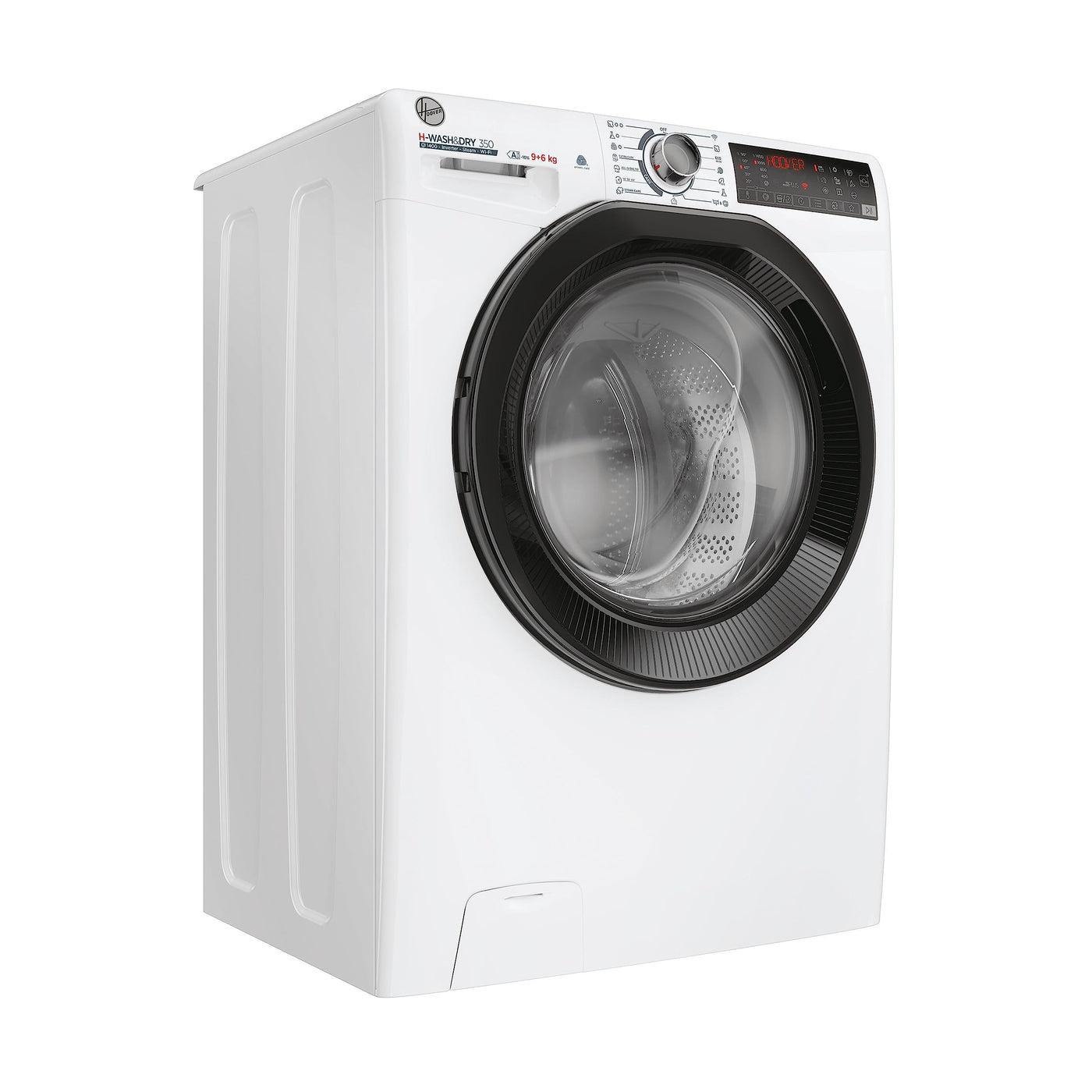 Hoover H-WASH&DRY 350 H3DPS4966TAMB6-S Waschtrockner/Energieeffizienzklasse D/A/Füllmenge Waschen 9 kg/Trocknen 6 kg/Active Steam Dampffunktion/Inverter Motor/WiFi & Bluetooth