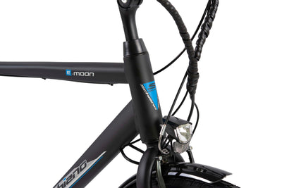 F.lli Schiano E-Moon, E Bike für die Stadt 28 Zoll, 36V 13Ah Abnehmbarer Akku, Motor 250W 40Nm, City Ebike für Herren, Schwarz
