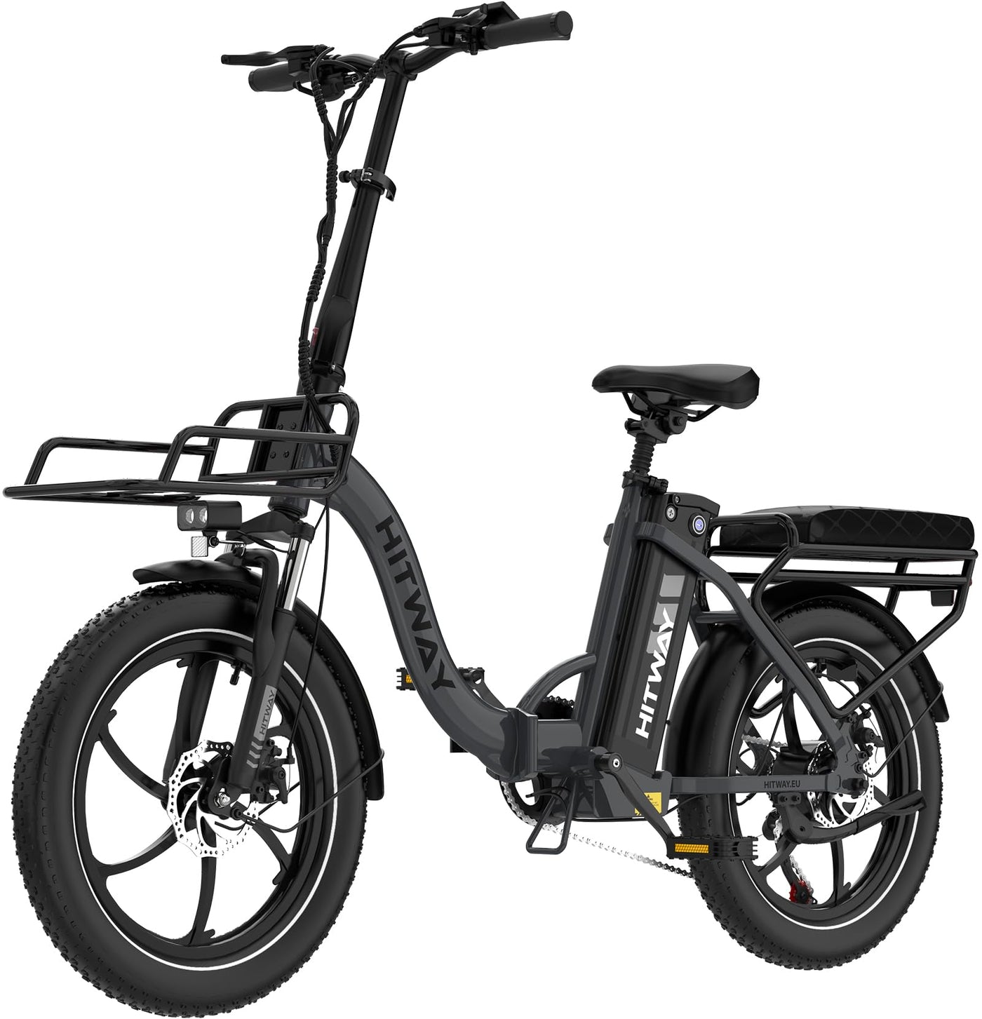 HITWAY E Bike BK6SL1-36V15.6Ah mit 250W Motor, Elektrofahrrad 20 Zoll, 70-150km Reichweite, 7-Gang, APP-Steuerung, faltbar, IP54 wasserdicht Pedelec