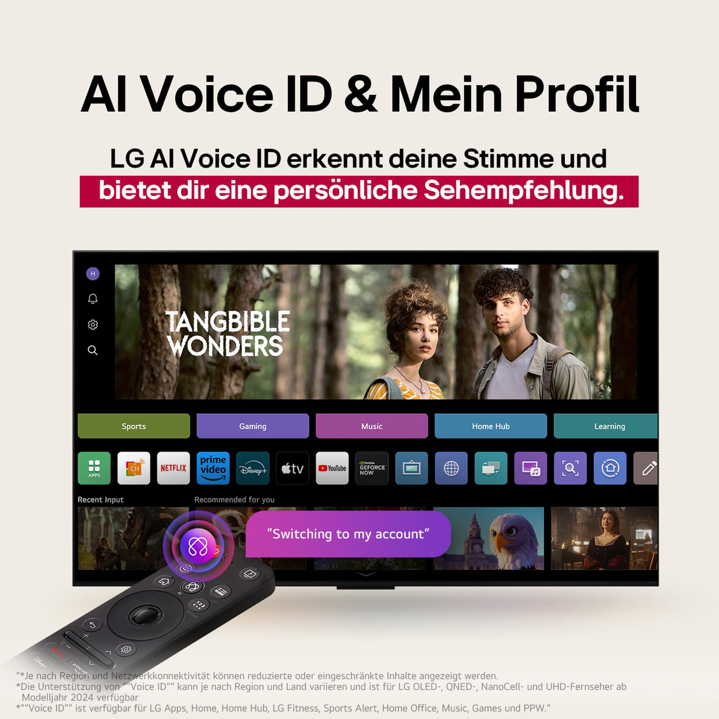 LG OLED55G57LW TV 55 Zoll (139 cm) 4K OLED evo AI TV (α11 Gen2 4K AI Prozessor, webOS 25, 120Hz (VRR bis zu 165Hz)) [Modelljahr 2025]