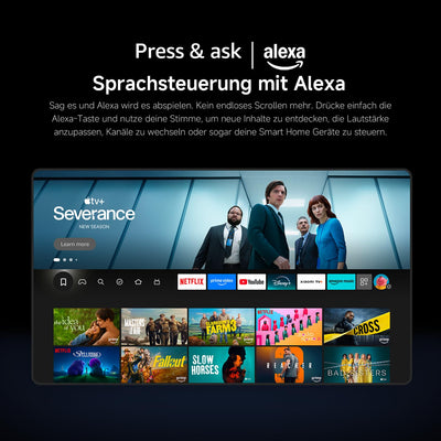 Xiaomi F, 65 Zoll (165 cm), 4K UHD, Smart TV, Fire TV, Triple Tuner DVB-C/S/S2/T/T2,HDR10, MEMC, Game Boost mode 120Hz,Sprachsteuerung mit Alexa,2GB+32GB, Kompatibel mit Apple AirPlay