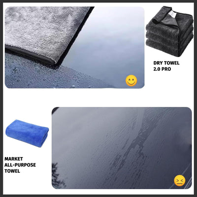 Deedlite Shiny Bath XXL Trockentuch, Fast Dry Trockentuch, Mikrofasertücher, Shiny Bath Wipes Tücher Original, Premium Trockentuch für Duschkabine, Auto, Haushalt, Camping (40x60cm, 3 Stück)