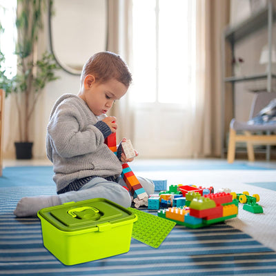 shineFinder Großen bausteine Kompatibel mit duplo bausteine, für Kleinkinder ab 2 Jahren mit Steinebox, Set für Kreatives Spielen, Lernspielzeug