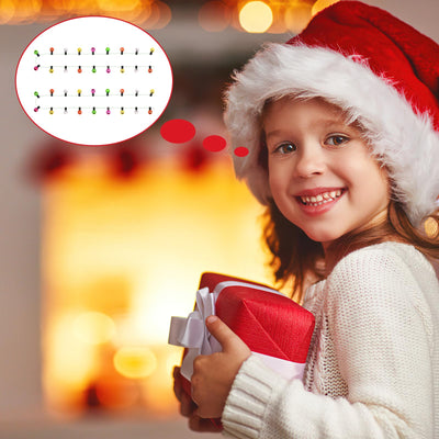 2 Stücke Wichtel Lichterkette Miniatur, 90cm Wichtel Zubehör Lichterkette, Puppenhaus Zubehör, Miniatur Bunte Lampe für Weihnachtsdeko Puppenhaus Möbel, Kinder Geschenk