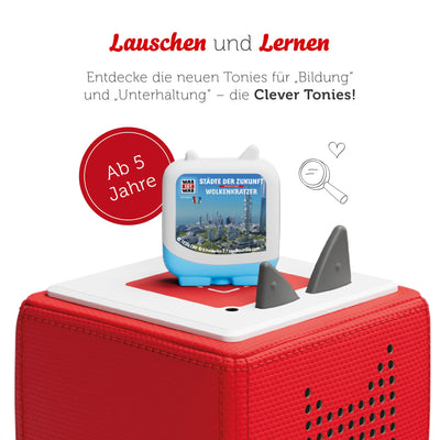 tonies Clever 4er Set was IST was für Deine Toniebox, Wissens-Hörspiel für Kinder ab 6 Jahren, Spielzeit je ca. 70 Minuten