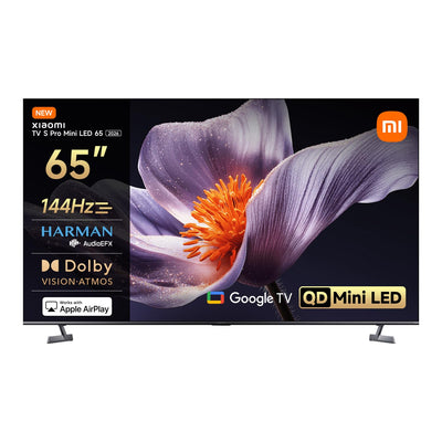 XIAOMI TV S Pro Mini LED 65, Smart TV, 4K QLED 144Hz Google TV, Dolby Vision, Dolby Atmos, HDR 10+, DTS-X, Harman AudioEFX, Triple Tuner, DVB-T2, Prime Video, Google Assistant, Airplay 2