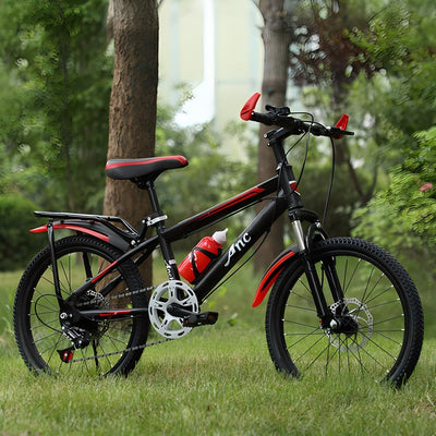20" 22" Zoll Kinder Jungen Fahrrad Mountainbike Fahrrad Federgabel 7 Gang MTB Bike Hartstahl Citybike Scheibenbremse System Kinderfahrrad