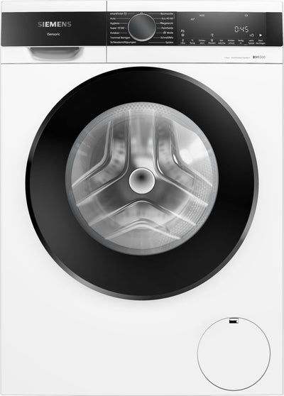 Siemens WG44G2F41, iQ500, Waschmaschine 9 kg, 1400 UpM, automatische Fleckenentfernung, weniger Bügeln mit smartFinish, varioSpeed für schnelles Waschen, i-Dos, Nachlegefunktion, aquaStop, Weiß