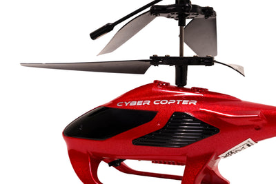 Carson Cyber Copter IR 2Ch RTF rot - Helikopter, Hubschrauber, für Einsteiger, RC Heli, ferngesteuertes Spielzeug, Remote Controled