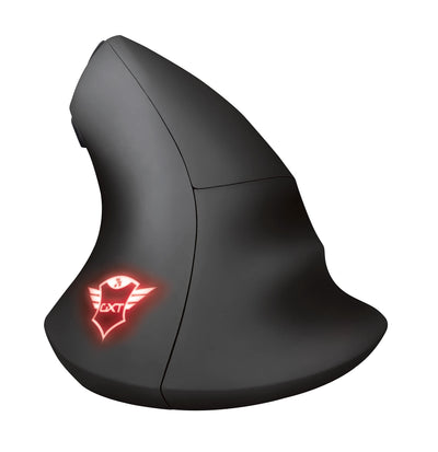 Trust Gaming GXT 144 Rexx Vertikale Gaming Maus, 10.000 DPI, 6-programmierbare Tasten, RGB LED-Beleuchtung, Ergonomisches Design Vorbeugung Gegen Mausarm/Tennisarm (RSI Syndrom) - Schwarz