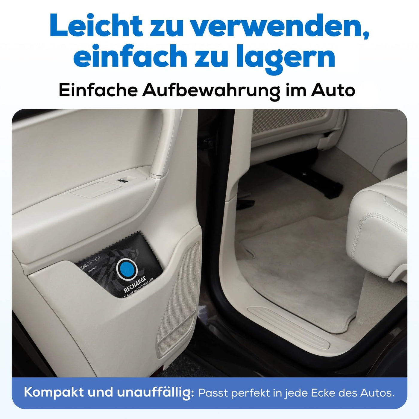 Smart-Planet® Auto Luftentfeuchter Kissen 350gr für Innenraum wiederverwendbar mit Feuchtigkeitsanzeige gegen beschlagene Autoscheiben und unangenehme Gerüche