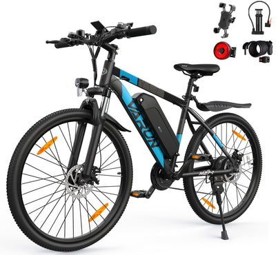 VARUN E Bike, 27.5 Zoll E-Bike Herren Damen mit 48V 13Ah(624Wh) Akku, Reichweite Max 100KM, 250W Motor, EBike Mountainbike mit 21-Gang, 5 Modi, LCD-Display, Elektrofahrrad Ebike mit EU-Konformes