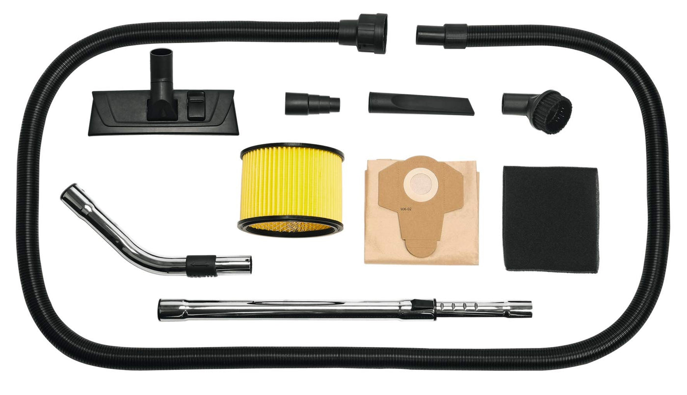 Einhell Nass-Trockensauger TE-VC 2340 SA (1200 W, 40 l rostfreier Edelstahlbehälter, Blasanschluss, Zubehör-/Kabelhalterung, inkl. 3 m Plastikschlauch, Kombidüse, div. Filter)