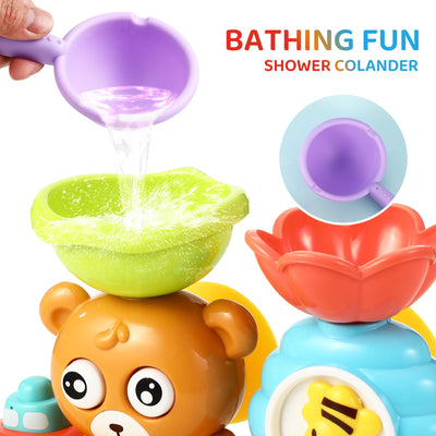 Badewannenspielzeug ab 1 2 3 4 Jahr, Bär und Bee, Wasserspielzeug Kinder, Badespielzeug Baby ab 1 Jahr, Badewannen Spielzeug, Wasserspielzeug Baby Spielzeug Geschenk für Jungen Mädchen Geburtstag