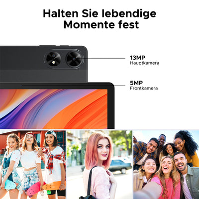 DOOGEE TAB G6+ Android 15 Tablet 11 Zoll, FHD+, 32GB RAM + 256GB ROM, 8000mAh Akku, Gemini AI, 4G LTE, Unisoc T7280 Octa-Core, Widevine L1, Tablet mit Tastatur/Stift/SIM Card Slot/Maus/Hülle