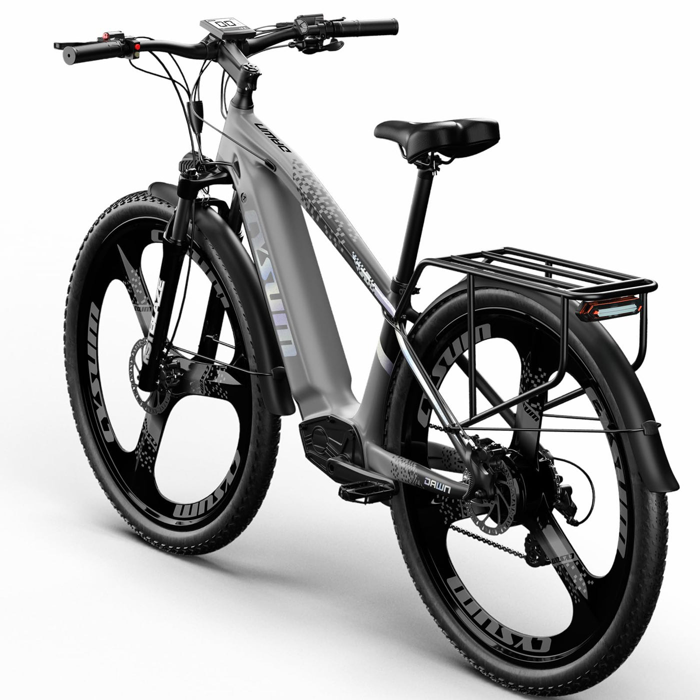 cysum Speedy Elektrisches Mountainbike für Erwachsene, Lithium-Akku 48 V, 672 Wh, Reichweite 100 km, Drehmoment 75 Nm, 25 km/h, hydraulische Scheibenbremse (29 Zoll)