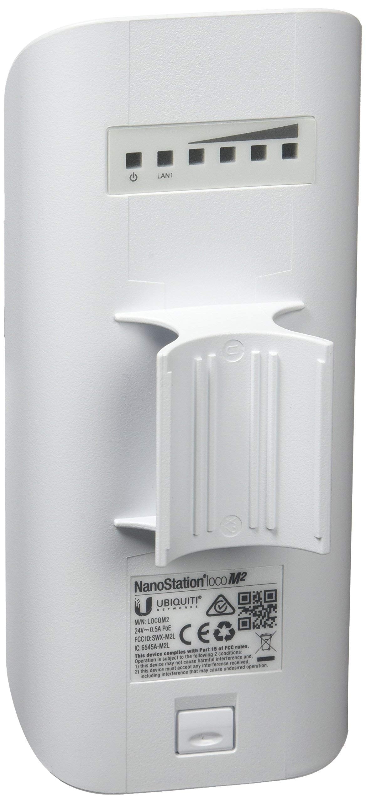 Ubiquiti NanoStation M2 LOCOM2 WLAN-Accesspoint (2.4GHz, 1x 100Base-TX) weiß