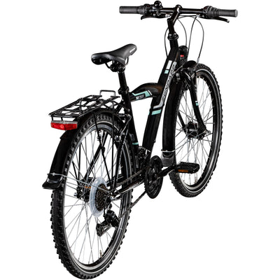ZÜNDAPP M726 Mountainbike 26 Zoll Fahrrad 160-175 cm MTB Hardtail Jugendfahrrad 21 Gang (schwarz, 43cm)