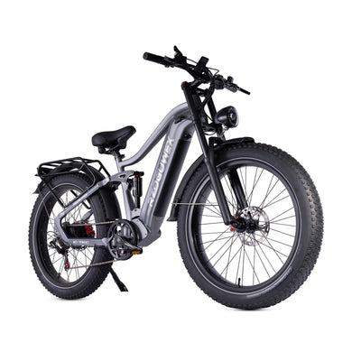 RZOGUWEX Elektrofahrrad, 26-Zoll-Offroad-EBIKE für Erwachsene mit abnehmbarem 48-V-25-Ah-Lithium-Ionen-Akku, 7 Gängen mit Doppelstoßdämpfern und doppelter hydraulischer Scheibenbremse (schwarz)