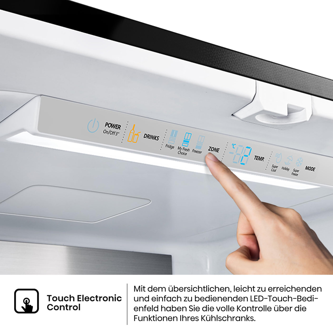 Hisense RF540N4SBF2 French Door Kühl-Gefrierkombination/ NoFrostPlus/ Inverter-Kompressor/ Multiflow 360°/ SuperCool/ 181,7 cm/ Kühlteil 302 l/ Gefrierteil 178 l/ 40 dB/ 310 kWh/ Jahr/ Schwarz