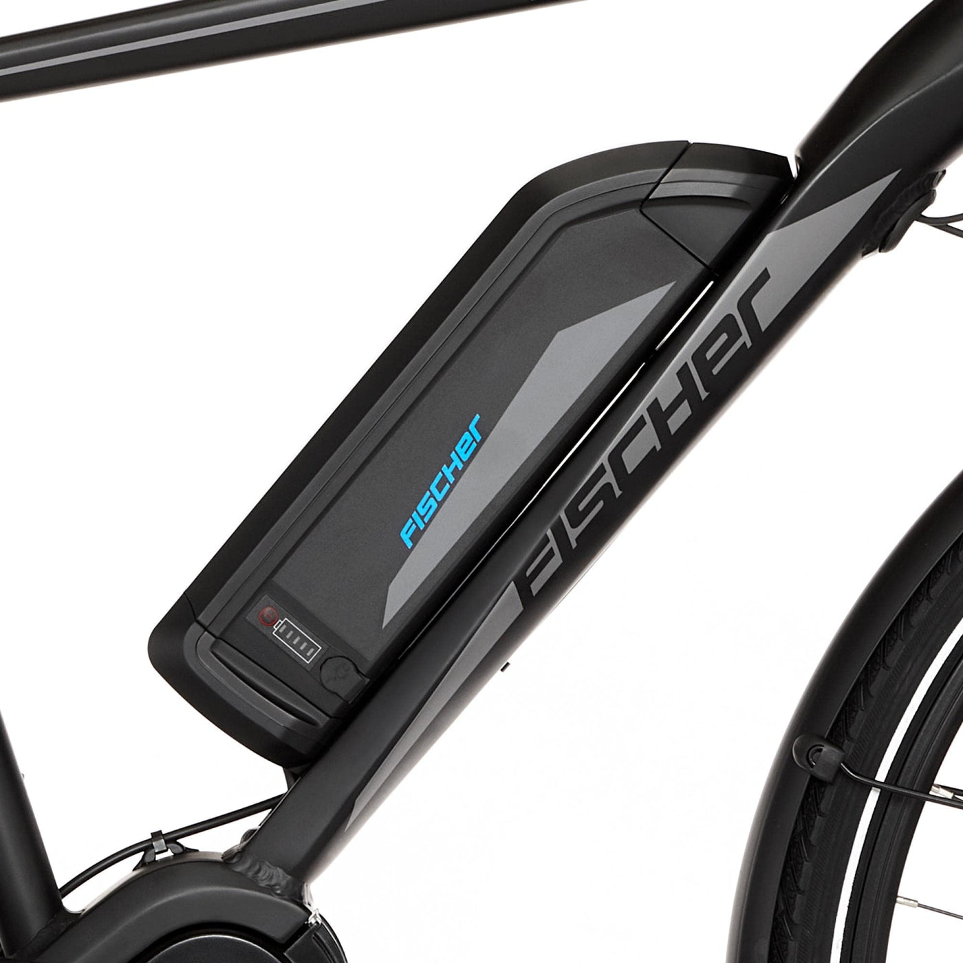 Fischer E-Bike Trekking, VIATOR ETH 1861 Elektrofahrrad für Herren, RH 50 cm, Mittelmotor 80 Nm, 48 V Akku, schwarz matt, 28 Zoll