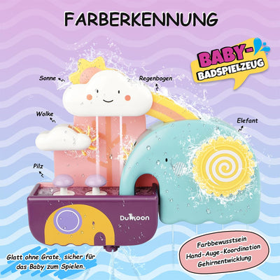 GILOBABY Badewannenspielzeug Set, Badespielzeug Baby Badewannen Spielzeug, Wasserspielzeug Kinder mit Tasse, Bär und Kaktus, Babyspielzeug Geschenk für Jungen und Mädchen Geburtstag ab 6 Monate