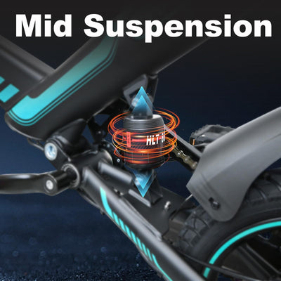 IDMD 14 Zoll E-Bike Klappbar, 36V 10,4Ah Akku und Bis 45 km Reichweite, 250W Motor, Einstellbarer Höhe Mini Elektro-Klapprad für Stadt & Pendler Damen und Herren (Blau)