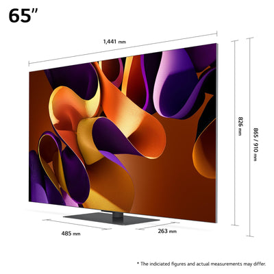 LG OLED65G49LS TV 65" (165 cm) OLED evo Fernseher (α11 4K AI-Prozessor, webOS 24, Dolby Vision, bis zu 120Hz) [Modelljahr 2024]