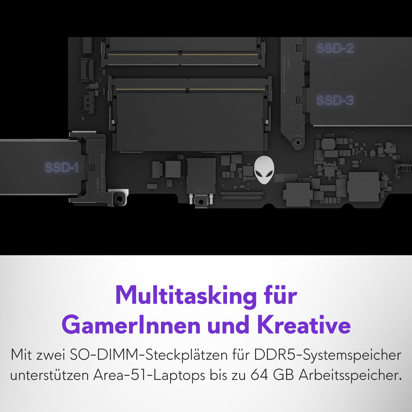 Alienware 18 Area-51 Gaming Laptop 18 Inch QHD+ 300Hz G-Sync, Intel Core Ultra 9 275HX, NVIDIA GeForce RTX 5080, 32GB DDR5 RAM, 2TB SSD, Windows 11 Home, Cryo-tech, AlienFX RGB QWERTZ - Liquid Teal