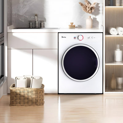 LEADZM Wäschetrockner, Wäschetrockner, kompakt, 1020 W, 3 kg, mit Anzeige für verschiedene Trocknungsmodi, tragbarer Trockner für Wohnungen, Haus, Schlafsaal