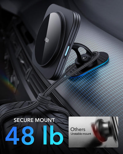 ESR 15W für Magsafe Autohalterung mit Ladefunktion, Handyhalterung Auto Ladegerät, Magnet Kabellose Handyhalterung Auto mit Ladefunktion für iPhone Air/17/16/15/14/13/12, Galaxy S25, Schnellladung