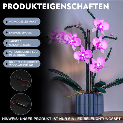 Led Licht Set Kompatibel mit Lego Orchidee (Nur Lichter, kein Baustein), Licht-Kit Compatible with Lego 10311 Orchidee Botanical Collection Set