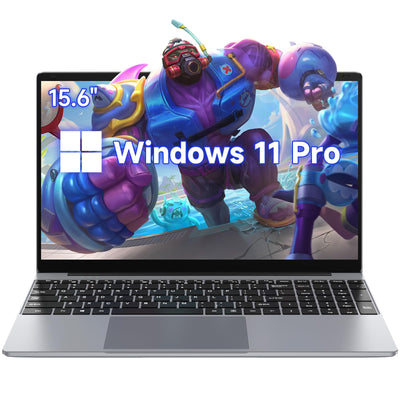 Gezoon 15,6 Zoll Laptop, 12th Quad Core N100 (bis zu 3,4 GHz) CPU, 12 GB LPDDR5 RAM 512 GB SSD, 2K FHD IPS Laptops, 2,4G/5G WiFi, Webcam, voll ausgestatteter Typ-C, Akku mit großer Kapazität