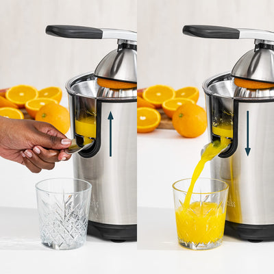 Princess Master Juicer Pro – Edelstahl Presskegel – Rostfreier Edelstahl – 201860 – Silber