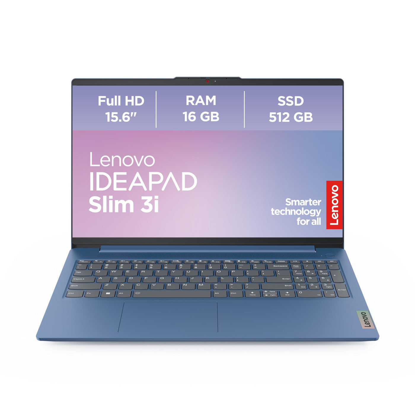 Lenovo IdeaPad Slim 3i Laptop | 15.6" Full HD Display | Intel UHD Grafik | Intel Core i5 | 16GB RAM | 512GB SSD | Windows 11 Home | QWERTZ | Abyss blau | 3 Monate Premium Care