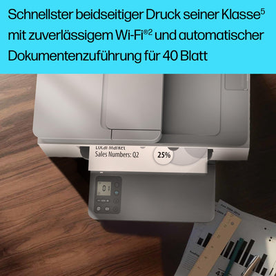 HP LaserJet MFP M234sdw Multifunktionslaserdrucker, Drucker, Scanner, Kopierer, Vorlageneinzug, WLAN, LAN, Duplex, Airprint, Grau-Weiß