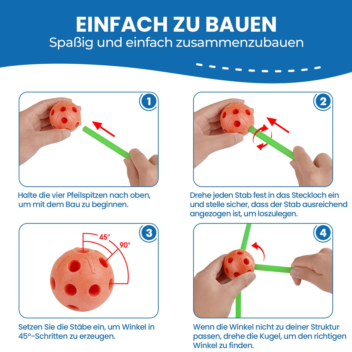 Tiny Land DIY Höhle Kinder Konstruktionsspielzeug Outdoor Spielzeug für 5+ ahre alt Junge & Mädchen - 130PCS Kreatives Bauset Für Kinder Höhle Bauen Indoor