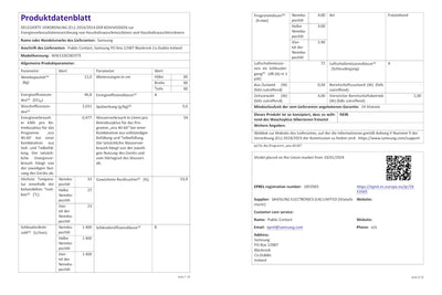Samsung WW11DG5B25TEEG Waschmaschine, 11 kg, 1.400 U/min, Extra energiesparend, EEK: A (-10%), AI Ecobubble, SmartThings AI Energy Mode, SuperSpeed 39 Min, Hygiene-Dampfprogramm, Weiß