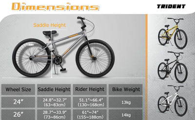 AVASTA 24 Zoll BMX Fahrräder Freestyle für Anfänger und Fortgeschrittene mit 2 Pegs Trick Cycling und Professional Riding,Schwarz