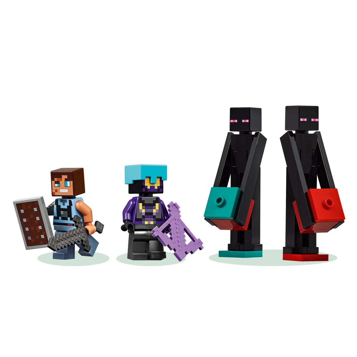 LEGO Minecraft 2in1 Der Enderman-Turm - Modulares Gaming Spielzeug - Lässt Sich in 2 Festungen umbauen - Mit 4 Minifiguren zum Sammeln - Gamer Geschenk für Jungen und Mädchen ab 9 Jahren - 21279