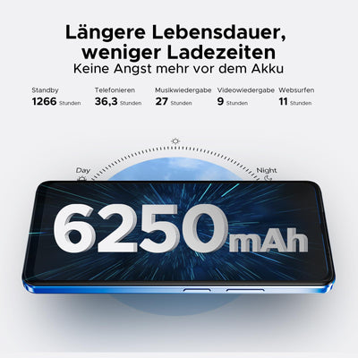 DOOGEE Note 59 5G Smartphone Ohne Vertrag Android 15, 32GB+128GB/2TB TF, 6250mAh, 6.75" HD+ 120Hz, T8200 Octa Core Handy Günstig, 16MP+8MP, Dual SIM Simlockfreie Handys, OTG/Face ID/NFC/Widevine L1