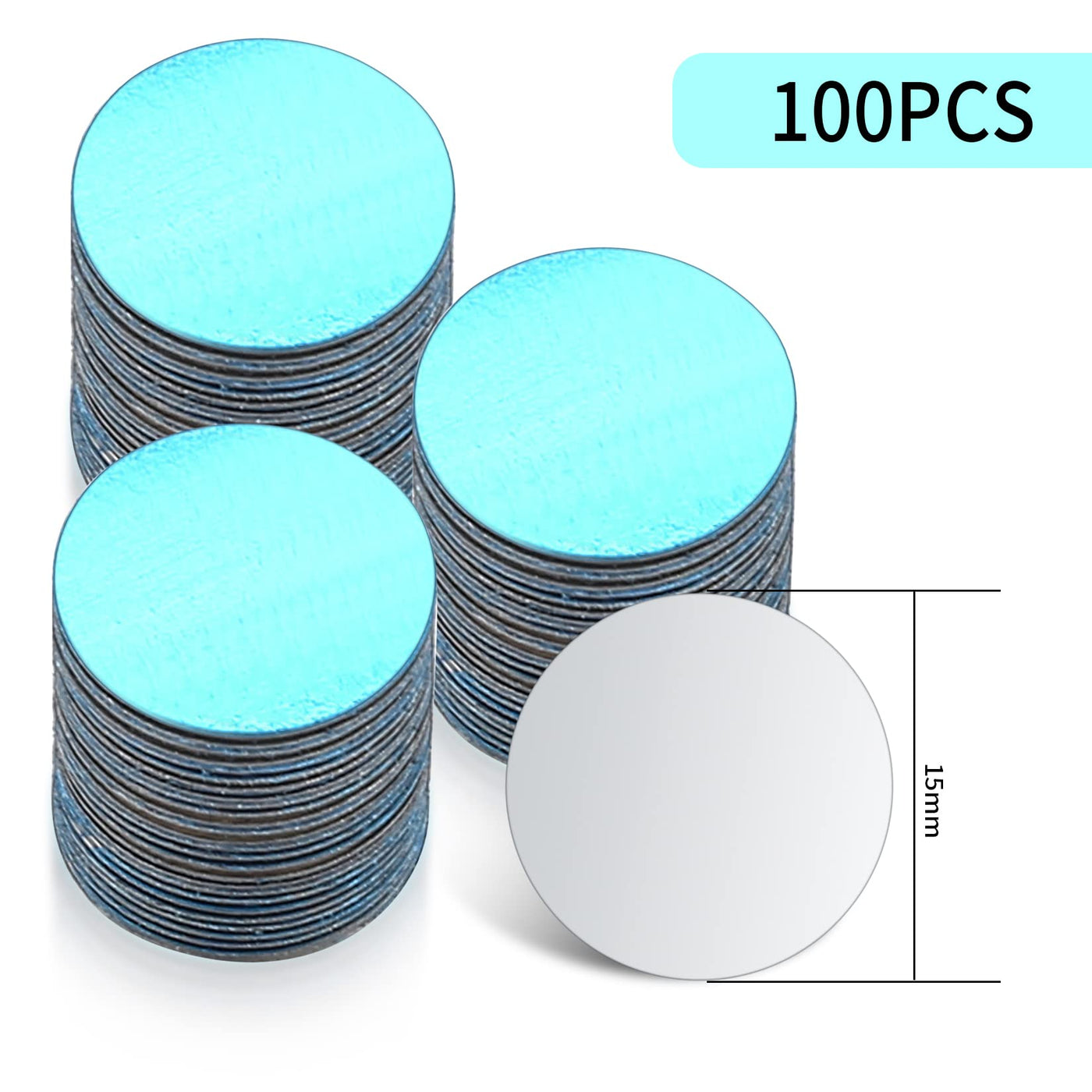 100 STK Metallplättchen für Tonies Figuren, Metallplatte Selbstklebend, Metallplättchen aus magnetischem Edelstahl mit Klebesockel Dekoriere das Kinderzimmer mit Tonie-Figuren