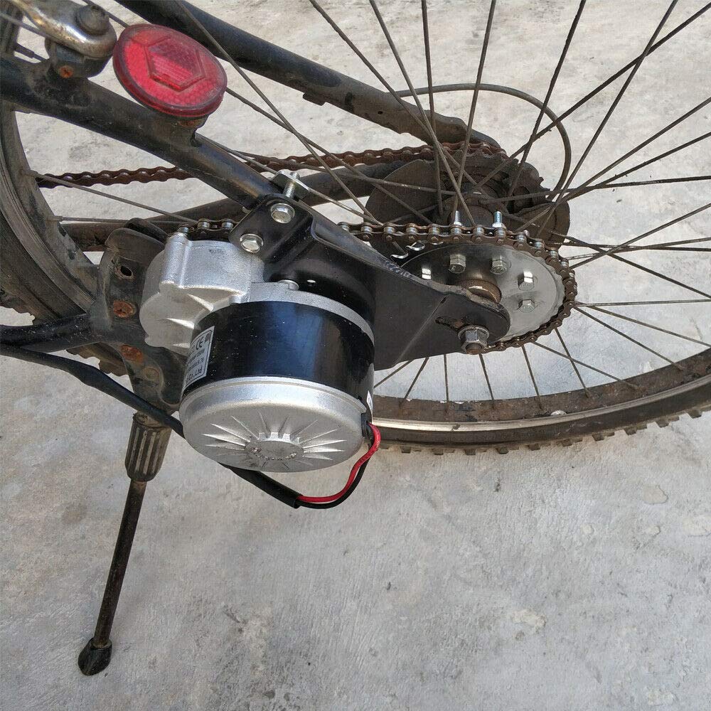 Taozhiyy E-Bike Conversion Kit, 36V 350W Elektrofahrrad Umbausatz Kit inkl Bürstenloser Motor, Controller, Kette, Gasgriff, Elektro Fahrrad Conversion Twist Kit für die Meisten Fahrradräder