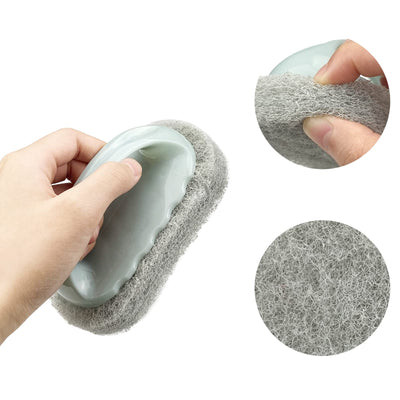 4stk Badewannen Fliesen Reinigungsschwamm Bürsten Scheuerpads Bürsten Schwamm Scheuerschwamm Schnellreinigungs Hochleistungs BBQ Reinigungsbürste, für Küche Badezimmer Boden Wand Waschbecken