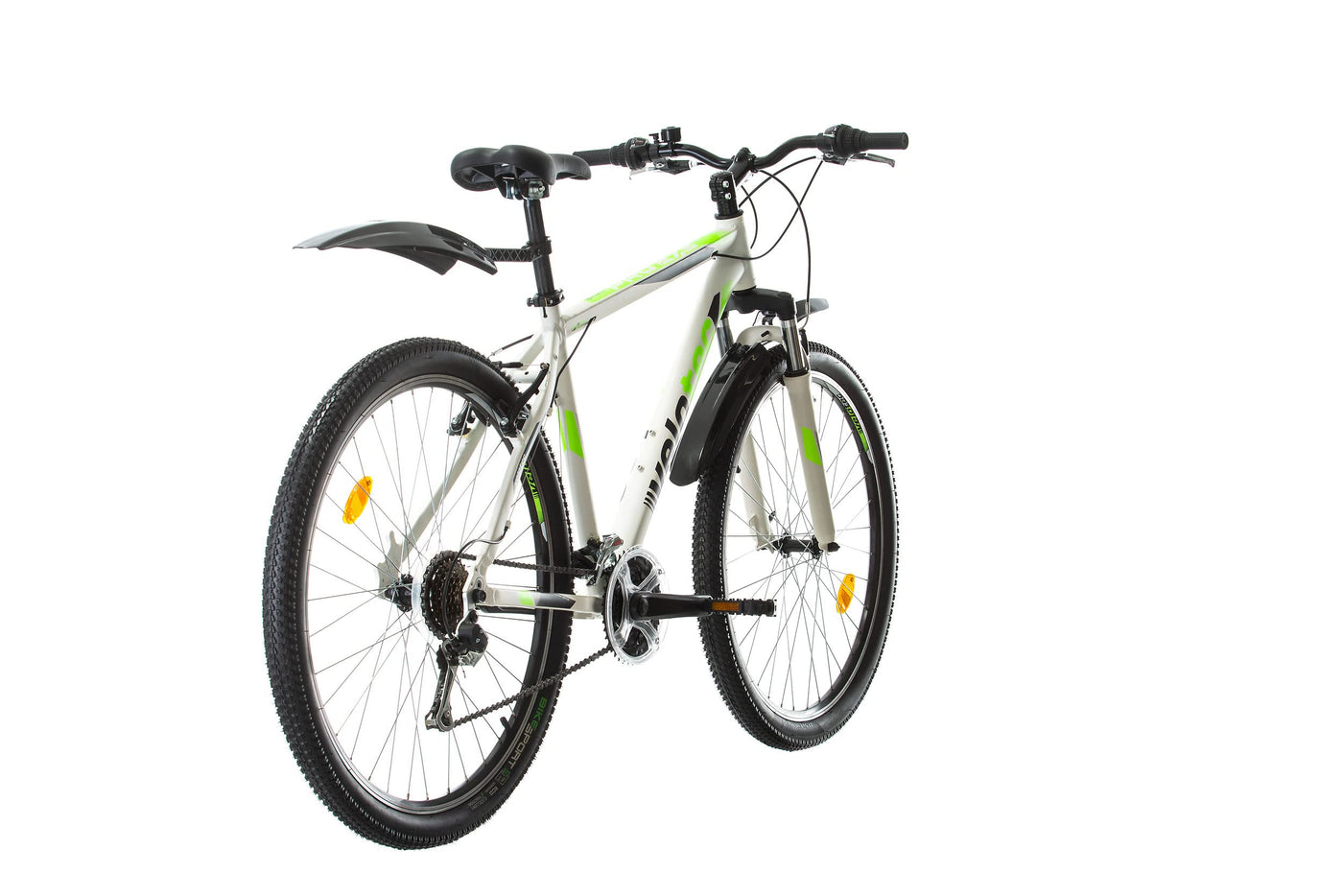 Multibrand Probike PRO 27.5 Zoll Fahrrad Mountainbike 21 Gang, Herren, Damen, Jungen geeignet ab 170-185 cm (Weiß Grün)