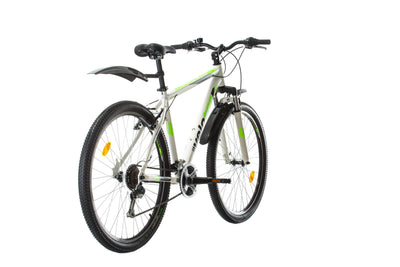 Multibrand Probike PRO 27.5 Zoll Fahrrad Mountainbike 21 Gang, Herren, Damen, Jungen geeignet ab 170-185 cm (Weiß Grün)
